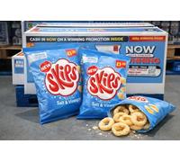 Skips Salt & Vinegar Crisps 16 x 45g Bags Light, Zingy & Melty Snacks Perfect for Lunchboxes Bulk Buy Chips Party Snacks Tasty PMP£1.35 Grab Bag