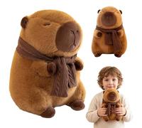 SKIPTHYBER Capybara Plush Toy 30cm Super Soft Cartoon Capybara Stuffed Animal Plush With Scarf,Home Decoration Party Birthday Collectable Gift