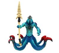 SKIPTHYBER Octopus Monster Figure, Cool Movable Monster Action Figure with Weapon - Realistic Mythical Marine Life Fantasy Figurine - Durable Creature - Fun Toys for Kids Ages 7+