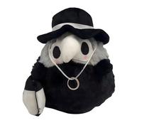 SKIPTHYBER Plague Doctor Plush, 20 cm Witch Doctor Luminous Plus-h, Halloween Luminous Plush Stuffed Cosplay Doll, Cartoon Animal Home Decor,Party Dance Props, Halloween Cute Plushies Gifts