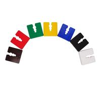 SKIR'CO 2-15 mm Plastic Flat Shims, Frame Spacers 50 x 50 mm, Door and Window Frame Packers, Leveling Spacers (Mix 2)