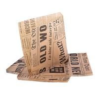 SKIR'CO (Pack of 250 pcs) 15 x 15 cm Paper Bags For Food Packaging, Greaseproof Fast Food Storage, Food Wrap, Burger Fries Bags (250)