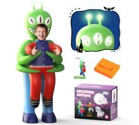 Skirfy Inflatable Costume for Kid,Lights Up Funny Aliens Halloween Costumes,Boys Girls Blows Up Costume,Aliens Abduction Cosplay for Kids 6-8 8-10,Halloween,Easter,Thanksgiving Cosplay Events Party