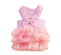 Skirt Bubble Dresses Princess for Dog Dress Cowboy Dog Dress Pet Clothes Dog Jumper Dachshund (Pink, M)