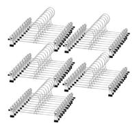 Skirt Hangers - 50 Pack Trouser Hangers with Clips NORTHERN BROTHERS Adjustable Clip Hangers Non-slip Pants Hangers for Trousers Jeans Skirt