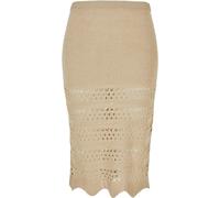 Urban Classics Crochet Midi Skirt Beige XL Woman