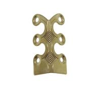 Skirting Board Corner Protectors, Retro Metal Wall Corner Protectors, Brass Skiffers Skirting Protectors, Wooden Case Chest Edge Cover, Vintage Alloy Corner Protector, Hardware Decorative 20Pcs D