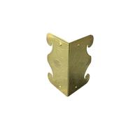 Skirting Board Corner Protectors, Retro Metal Wall Corner Protectors, Brass Skiffers Skirting Protectors, Wooden Case Chest Edge Cover, Vintage Alloy Corner Protector, Hardware Decorative 10Pcs B
