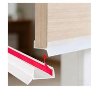 Skirting Board, Kitchen Skirting Profile Seal for Kitchen Plinth for Base Widths 15 mm/16 mm/17 mm, Self-Adhesive Kitchen Strip, Sealing Profile Made of Flexible Silicone Material (White, 5.5 m)