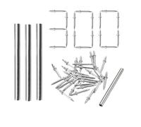 Skirting Board Nails,300 Pcs Double Headed Skirting Board No Trace Invisible Security Screws Double-Ended Masonry Nails for Skirting with 3 Pcs Fixion Tools