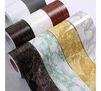 Skirting Board Self-Adhesive Baseboard Waterproof Living Room Bathroom Waistline Border Rustic Tile Wall Stickers Modern Wallpaper Borders(03)