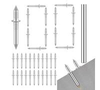 Skirting Nails - 100 Pieces Concealed Seamless Screws - Solid Wood Invisible Nails with Insert Bushing | for Renovation, DIY, Living Room, Bedroom, Apartment