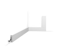 Skirting Orac Decor SX162 AXXENT Square Baseboard Moulding Panel Moulding Decorative Moulding Timeless Classic Design White 2 m