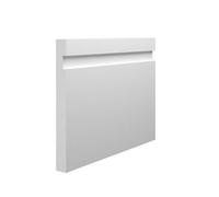Skirting World 15mm Grooved Mdf Skirting Board - 170mm X 15mm X 4200mm, Primed, No Rebate (Pack Of 4)