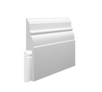 Skirting World Bella Mdf Skirting Board Cover - 165mm X 25mm X 4200mm, Primed (Pack Of 2)
