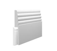 Skirting World Cloud Mdf Skirting Board Cover - 165mm X 25mm X 4200mm, Primed (Pack Of 2)