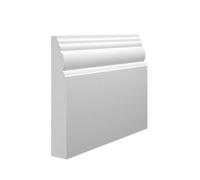 Skirting World Elizabethan Mdf Skirting Board - 145mm X 25mm X 4200mm, Primed, No Rebate (Pack Of 4)