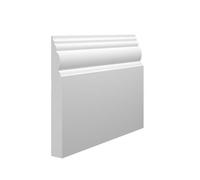 Skirting World Elizabethan Mdf Skirting Board - 195mm X 18mm X 4200mm, Primed, No Rebate (Pack Of 2)