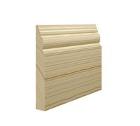 Skirting World Elizabethan Pine Skirting Board - 194mm X 21mm X 3000mm, Unprimed