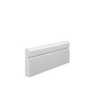 Skirting World Grooved 1 Chamfered Mdf Architrave - 70mm X 18mm X 2440mm, Primed (Pack Of 5)