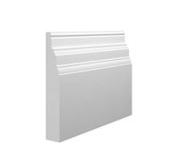 Skirting World Imperial Mdf Skirting Board - 95mm X 25mm X 4200mm, Primed, No Rebate (Pack Of 2)