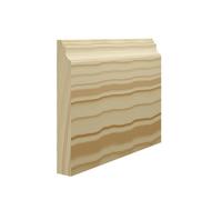 Skirting World Jive Pine Skirting Board - 119mm X 21mm X 4200mm, Primed (Pack Of 3)