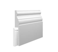 Skirting World Madrid Mdf Skirting Board Cover - 165mm X 25mm X 4200mm, Primed (Pack Of 2)