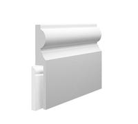 Skirting World Milan Mdf Skirting Board Cover - 165mm X 25mm X 4200mm, Primed (Pack Of 2)