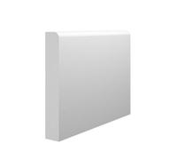 Skirting World Mini Bullnose Mdf Skirting Board - 120mm X 25mm X 4200mm, Primed, No Rebate (Pack Of 4)