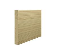 Skirting World Mini Bullnose Pine Skirting Board - 119mm X 21mm X 4200mm, Primed, No Rebate