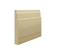 Skirting World Stepped 3 Pine Skirting Board - 119mm X 21mm X 3000mm, Primed