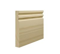 Skirting World Stylish Pine Skirting Board - 69mm X 21mm X 4200mm, Primed (Pack Of 3)