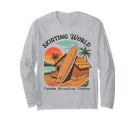 Skirting World Timber Flooring Custom Hawaiian Vintage Tees Long Sleeve T-Shirt