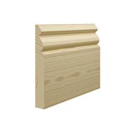 Skirting World Victorian 1 Pine Skirting Board - 218mm X 21mm X 4200mm, Primed (Pack Of 3)