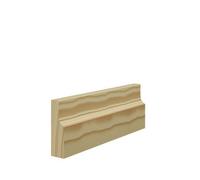 Skirting World Wave 3 Pine Architrave 94mm X 21mm Single Set (2 Legs 2440mm, 1 Head 1220mm), Primed (Pack Of 3)