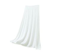 Skirts for Women UK Womens Skirts Elastic Waist Plus Size A White Transparent And Light Proof Half Length Dress for Women In Summer Knee Length Skirt Womens Maxi Skirt Elastic Waist Knee White