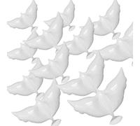SKIRUP 12 Piece Dove Large White Peace Balloons, Pigeon Bird Balloons for Wedding Engagement Funeral Memorials Remembrance Charity Party Decorations Birthday or in Heaven RIP balloon Supplies