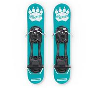 Skiskates - Short Mini Ski Skates for Snow | Skating Skis Snowblades Skiboards | Ice Skates for Snow | Shortest Skis Ever (SKI / Turquoise)