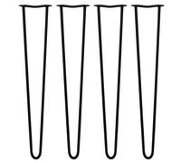 MonsterShop 4 X Hairpin Leg - 28 - Black - 2 Prong - 12M