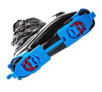 SkiSkootys Ski Boot Bottom Protector with Claws & Foldable Design - Slip-Resistant Ski Boot Traction Cleats for Walking on Ice & Snow - Adjustable Skiing Accessories - USA Made (Blue, Claw)
