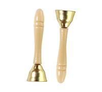 SKISUNO 1 Pair Premium Wooden Bell for Musical Instrument with Smooth Surface Engaging Design for Early Education Develops Rhythm Confidence for Boys