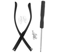SKISUNO 1 Pair Replacement Eyeglasses Temples Tr90 Arm Legs Matte Finish and Anti-Skid Secure Fit for Personal Use and Professional Glasses Shops 5.42x0.35x0.29in Black