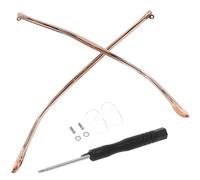 SKISUNO 1 Pair Replacement Glasses Temple Arms for Eyeglasses and Reading Glasses, Sturdy Plastic and Metal Material with Stable Working Performance, Reduces Contact between Ears
