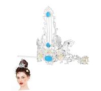 SKISUNO 1 Set Retro Chinese Hair Stick Crown Accessory Set Elegant for Women Unique Hairpin Jewelry Lightweight Headdress for Hanfu Style for Loved Ones