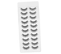 SKISUNO 10 Pairs Wispy Cluster Lashes Eyelash Set Natural False Lashes Kit for Women Individual Lashes Extensions No Adhesive Residue