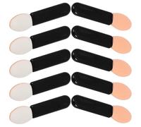 SKISUNO 10 Pcs Mini Eyeshadow Sponge Applicator Lipstick Brush Set, Travel Cosmetic Makeup Brushes with Soft Foam Tips for Eye Shadow, Lip Cream, and Concealer Application