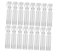 SKISUNO 100pcs 1ML Refillable Empty Glass Perfume Sample Bottles with Droppers Transparent Travel Perfume Bottles for Easy Dispensing and Storage