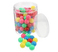 SKISUNO 100pcs Colorful Hollow Plastic Counting Balls for Elementary Math Probability Games Safe Friendly Track Balls for Math Manipulatives and Marble Run Activities