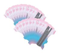 SKISUNO 100pcs Nail Extension Forms Manicure Guide Stickers Extra Long Butterfly Shape Nail Art Extension Supplies for Professional Salon
