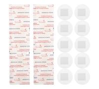 SKISUNO 100pcs Round Pe Bandages with Strong Adhesion and Skin Friendly Non-Woven Fabric, Breathable Scar Reducing Tape for Everyday Injuries and Sports Use